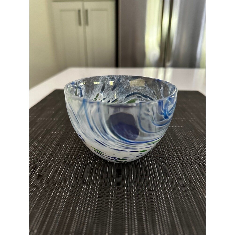 Glass candle holder